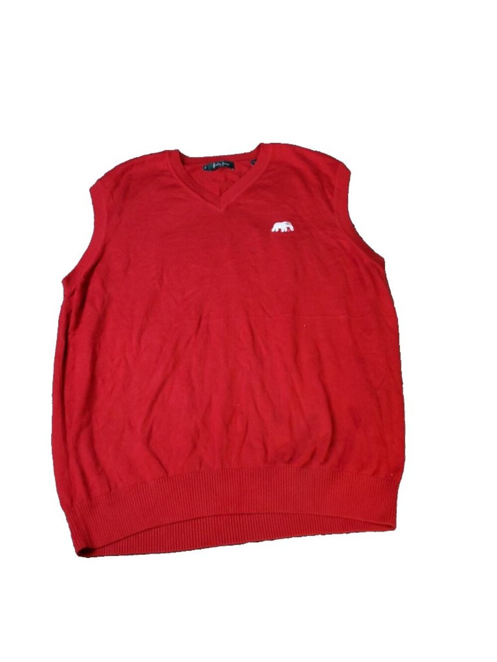 Bobby Jones Golf Vest Mens XL Extra Large Red Pima Cotton Sweater PGA Masters